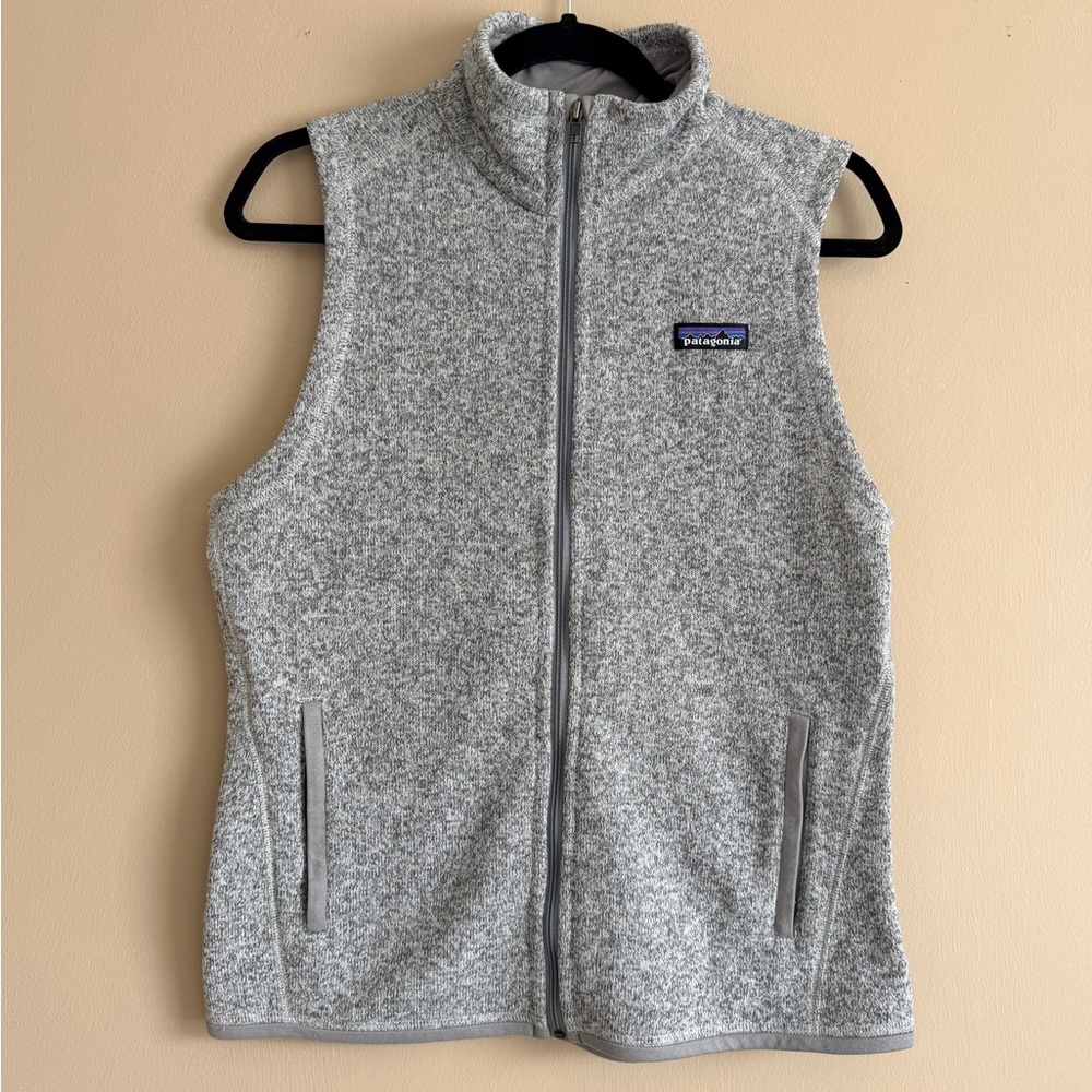 Patagonia Light Gray Heather Fleece Vest